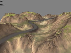 terrain road 3D Model