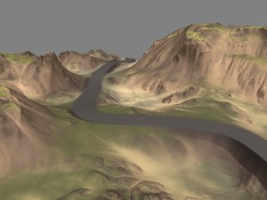 terrain road 3D Model