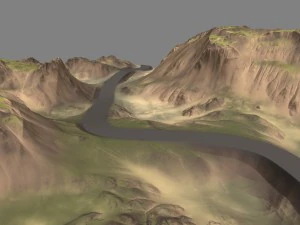 terrain road 3D Model