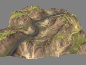 terrain road 3D Model