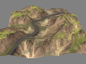 terrain road 3D Model