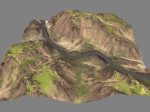 terrain road 3D Model
