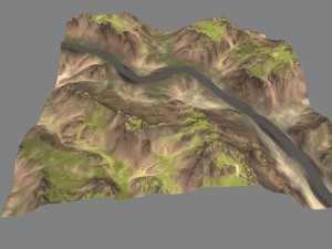 terrain road 3D Model