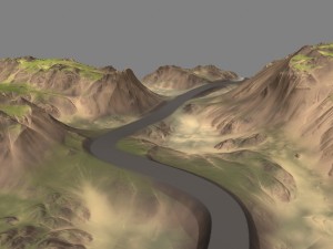 terrain road 3D Model