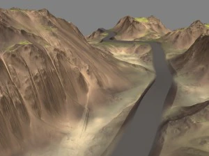 terrain road 3D Model