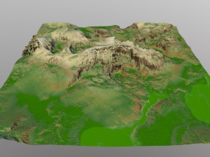 terrain Modèle 3D