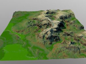 terrain Modèle 3D