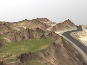 terrain road 1 3D Model