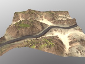 terrain road 1 3D Model