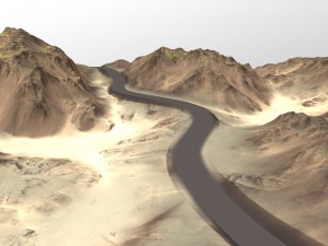 terrain road 1 3D Model