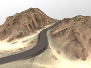 terrain road 1 3D Model