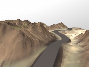 terrain road 1 3D Model