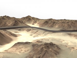 terrain road 1 3D Model