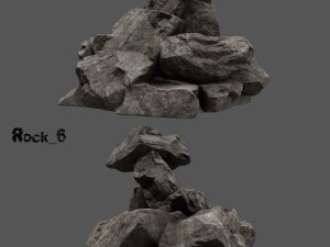 desert rocks Modelo 3D