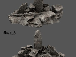 desert rocks Modelo 3D