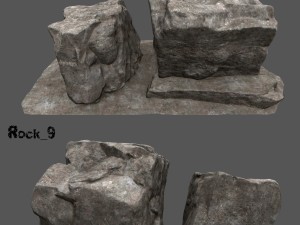 desert rocks Modelo 3D