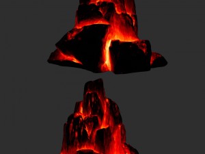 lava rocks 3D मॉडल