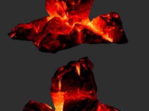 lava rocks 3D मॉडल