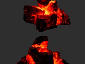 lava rocks 3D मॉडल