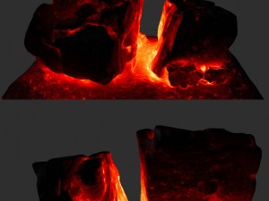 lava rocks 3D मॉडल