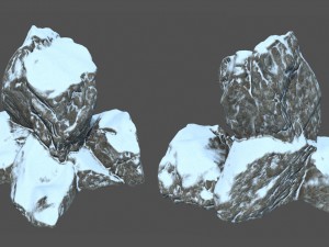 snow rocks 3D Model
