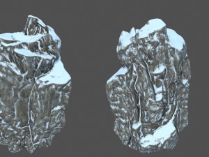 snow rocks 3D Model
