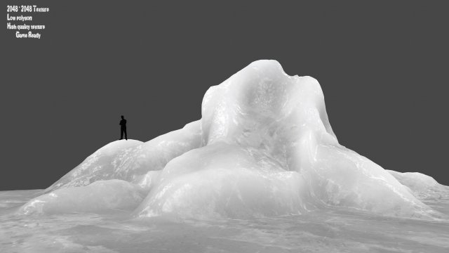 iceberg Modelo 3D .c4d .max .obj .3ds .fbx .stl .blend 