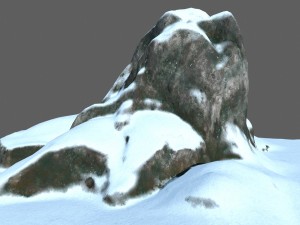 snow rock Modello 3D