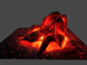 lava rocks Model 3D