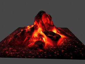 lava rocks Model 3D