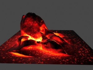 lava rocks Model 3D