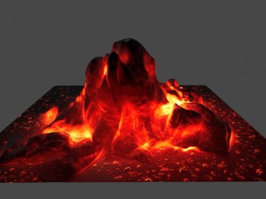 lava rocks Model 3D