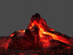 lava rocks Model 3D