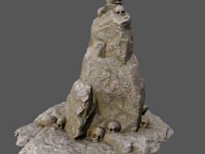 skull mountain 3D Model
