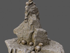 skull mountain 3D Model