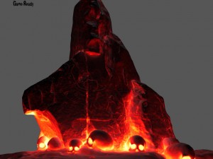 skull lava 3Dモデル