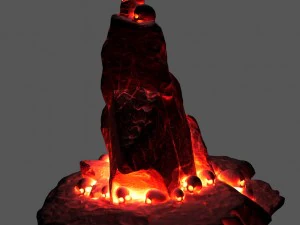 skull lava 3D Model