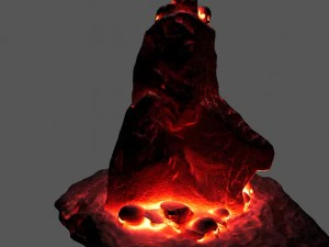 skull lava 3D Model