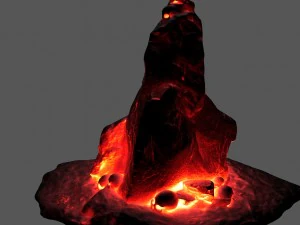 skull lava 3D Model
