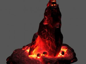 skull lava 3D Model