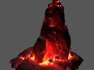 skull lava Modello 3D