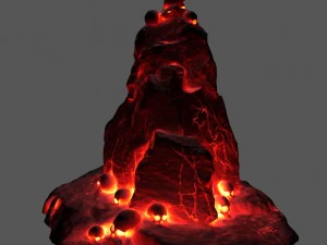 skull lava 3D Model