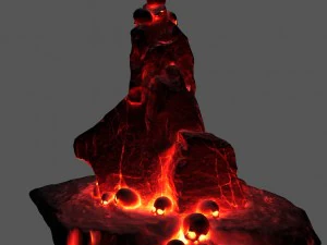 skull lava 3D Model