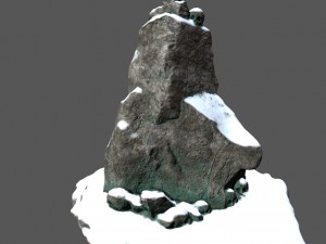 snow skull 3Dモデル