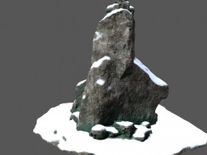 snow skull 3Dモデル