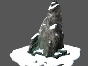 snow skull 3Dモデル