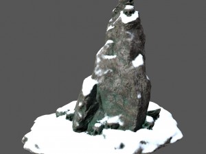 snow skull 3Dモデル