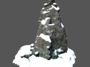 snow skull 3Dモデル