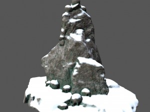 snow skull 3Dモデル