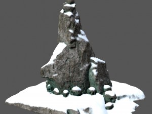 snow skull 3Dモデル
